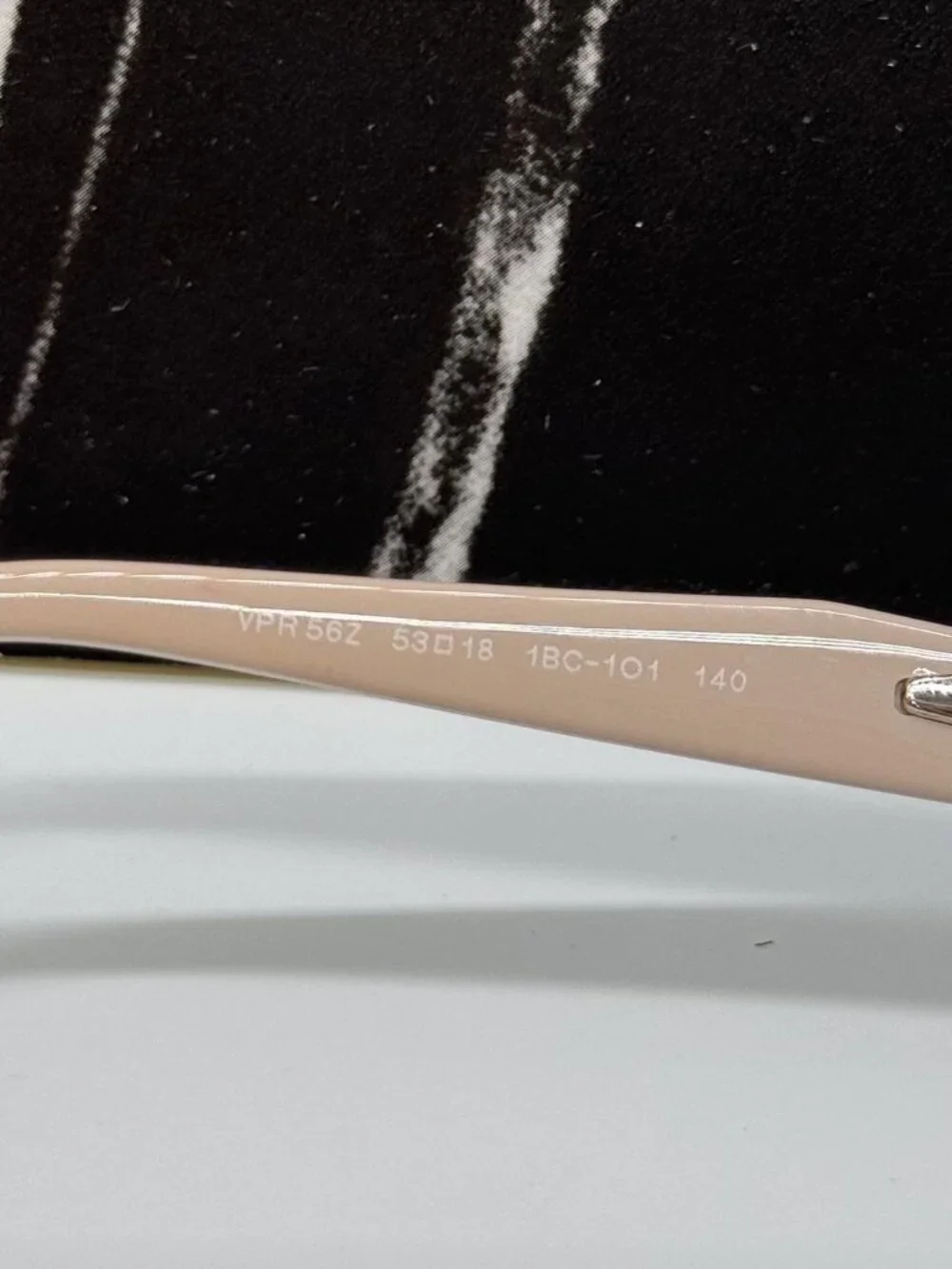 NWT Prada PR56ZV 1BC1O1 Silver Beige Women Eyeglasses PR 56ZV